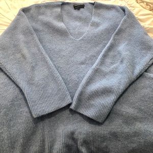 Something Navy Oversized Blue Sweater